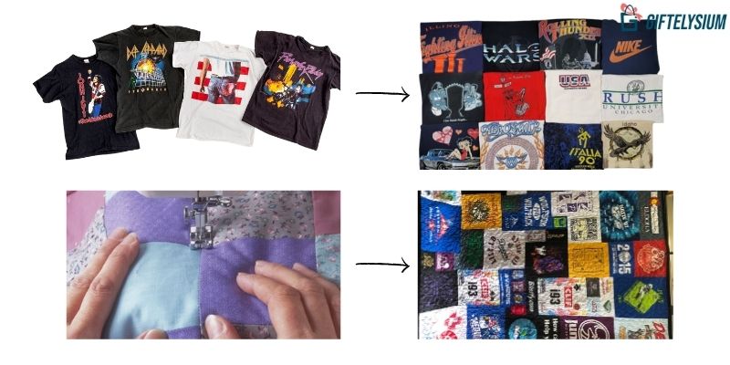 4 steps how to make a tshirt quilt well