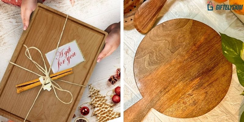 How to gift wrap a cutting board with precision