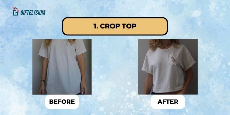 How to Cut a Tshirt Cute Into a Croptop