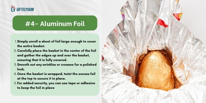 How to Wrap a Gift Basket with Aluminum Foil
