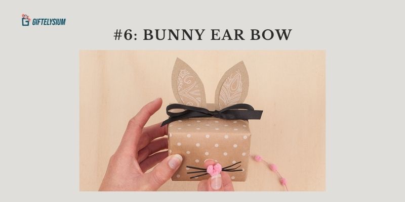 Bunny Ear Bow in Gift Wrapping