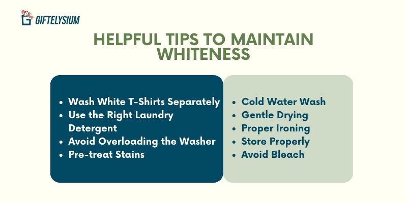 Helpful Tips to Maintain White T-Shirt Whiteness