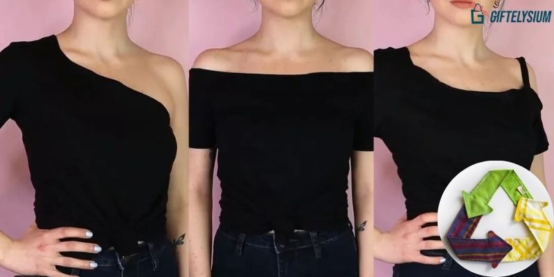 How to Cut Tshirt Off Shoulder: Recycling Trend