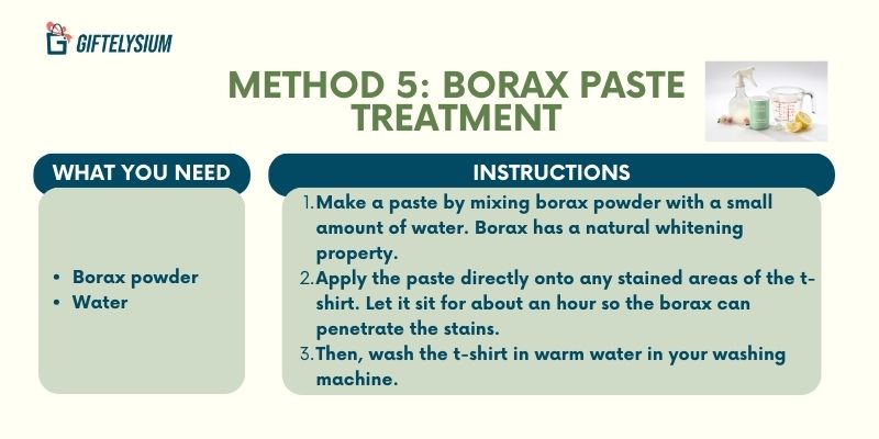 How To Make White Tshirt White Again With Borax Paste Treatment