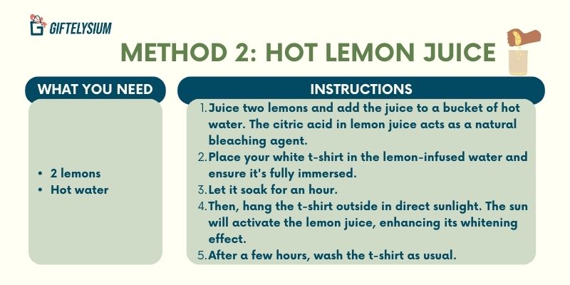 How To Make White Tshirt White Again With Hot Lemon Juice Method