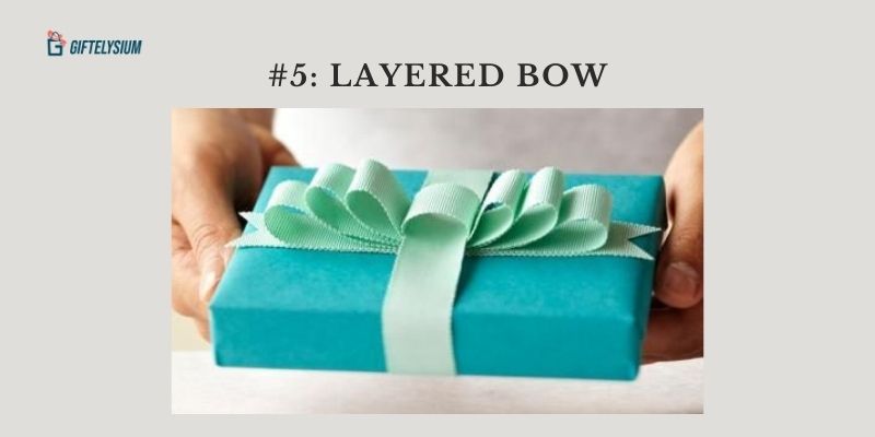 Layered Bow in Gift Wrapping