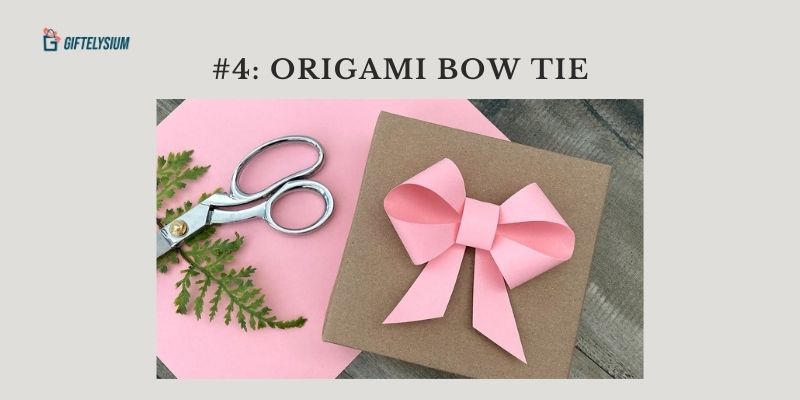 Origami Bow Tie in Gift Wrapping