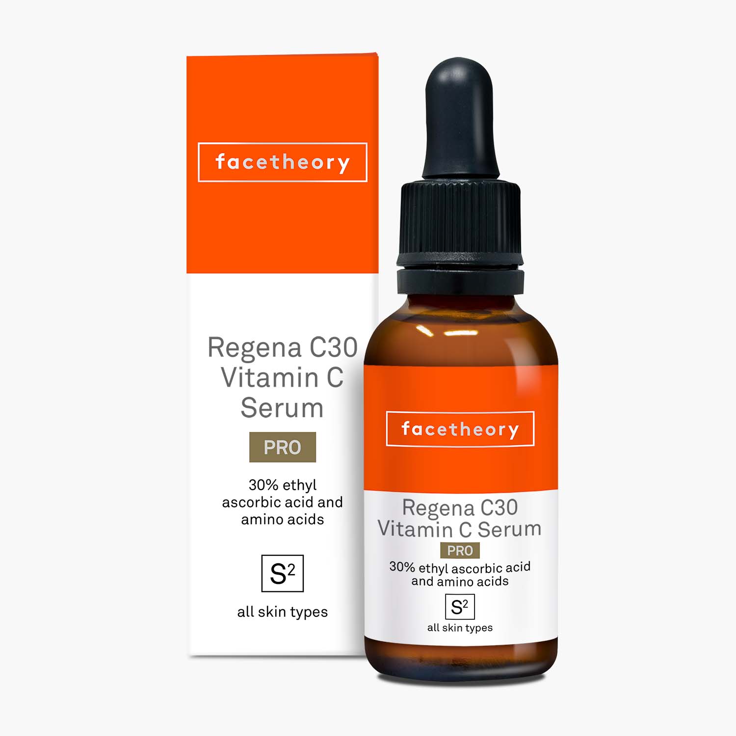 Alle Ulykke Indskrive Regena 30% Vitamin C Serum C30 Pro with Ethyl Ascorbic Acid. For Most Skin  Types. | facetheory