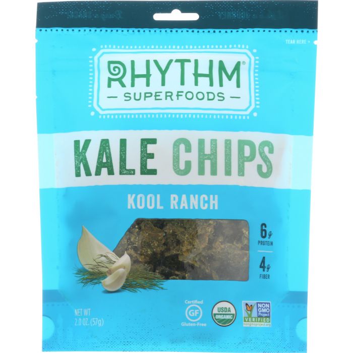 RHYTHM SUPERFOODS: Kale Chips Kool Ranch, 2 oz