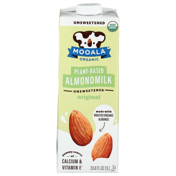 MOOALA: Unsweetened Original Almond Milk, 33.8 fo