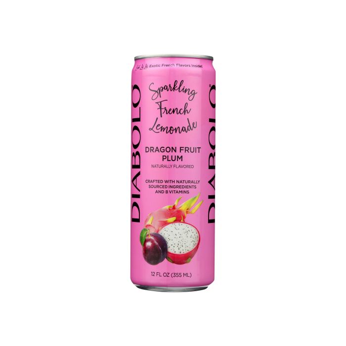 DIABOLO: Dragon Fruit Plum Soda, 12 fo