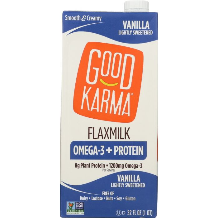 GOOD KARMA: Flax Milk Prtn Van, 32 fo
