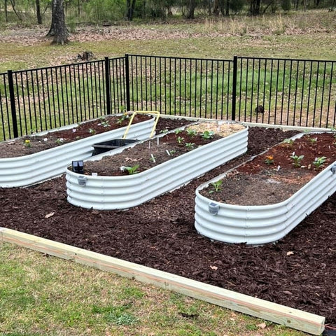 White Raised Beds