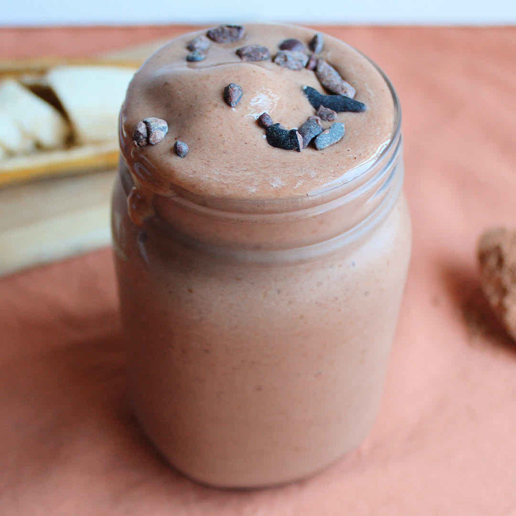 Cacao Banana Almond Butter Smoothie | Kysu Life | KYSU