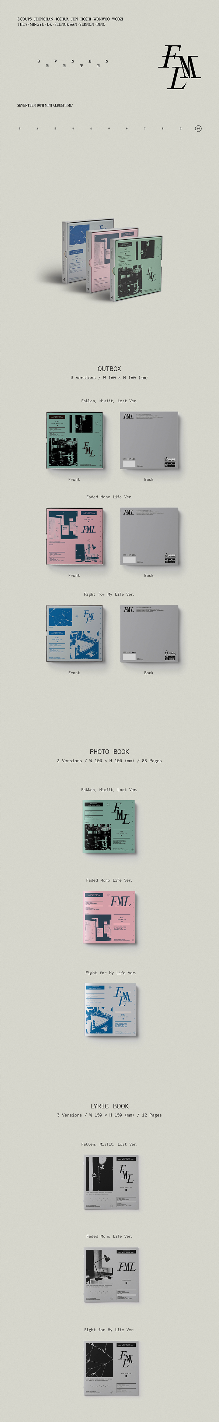Free UK Tracked Shipping for SEVENTEEN [FML] 10th Mini Album with pre-order benefit POB photocard ktown4u gift for sale. Buy from a huge collection of official merch at the best online kpop store marketplace. Buy BTS SVT TWICE & TXT at our k-pop shop. Hanteo & Circle Korean charts. BT21 plushies sold at Chuchucherry.