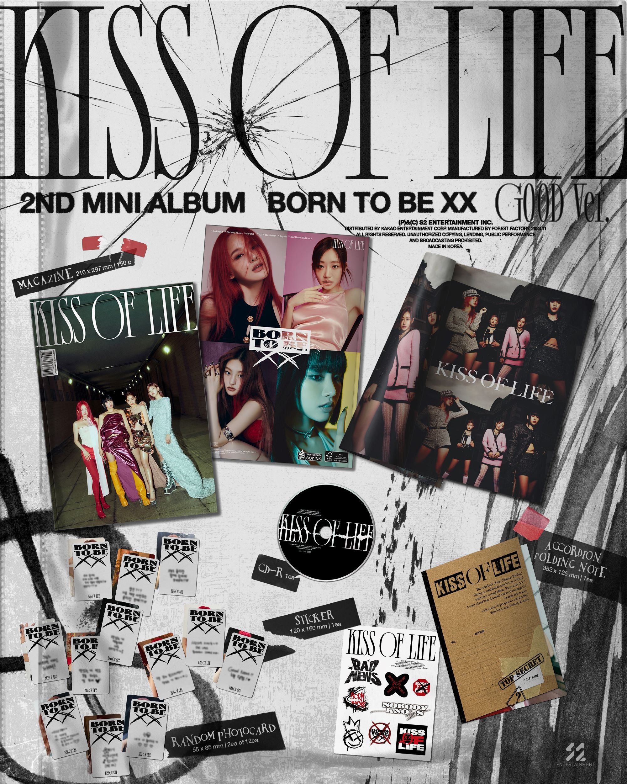 KISS OF LIFE Born to be XX | UK Kpop Album Shop | Free Shipping