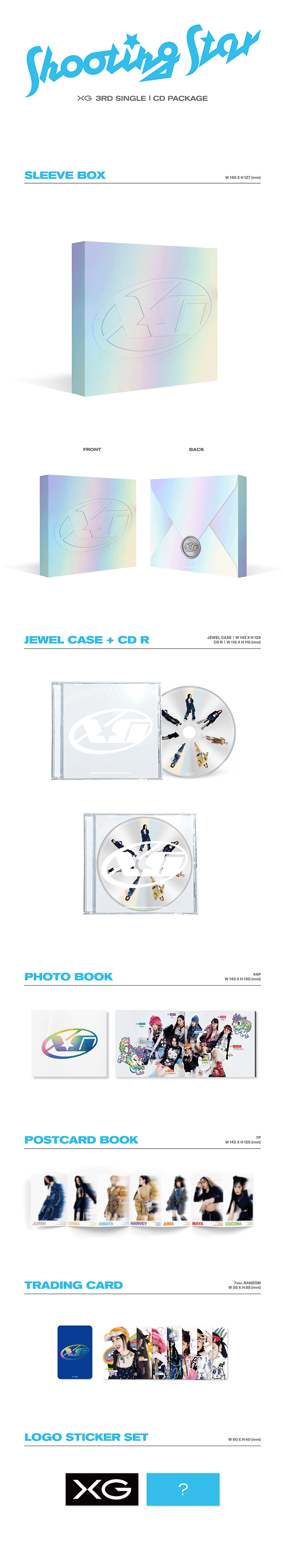XG SHOOTING STAR CD BOX Album | UK FREE SHIPPING | Kpop Shop
