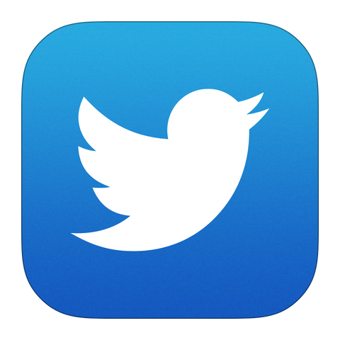 blue and white social media logo