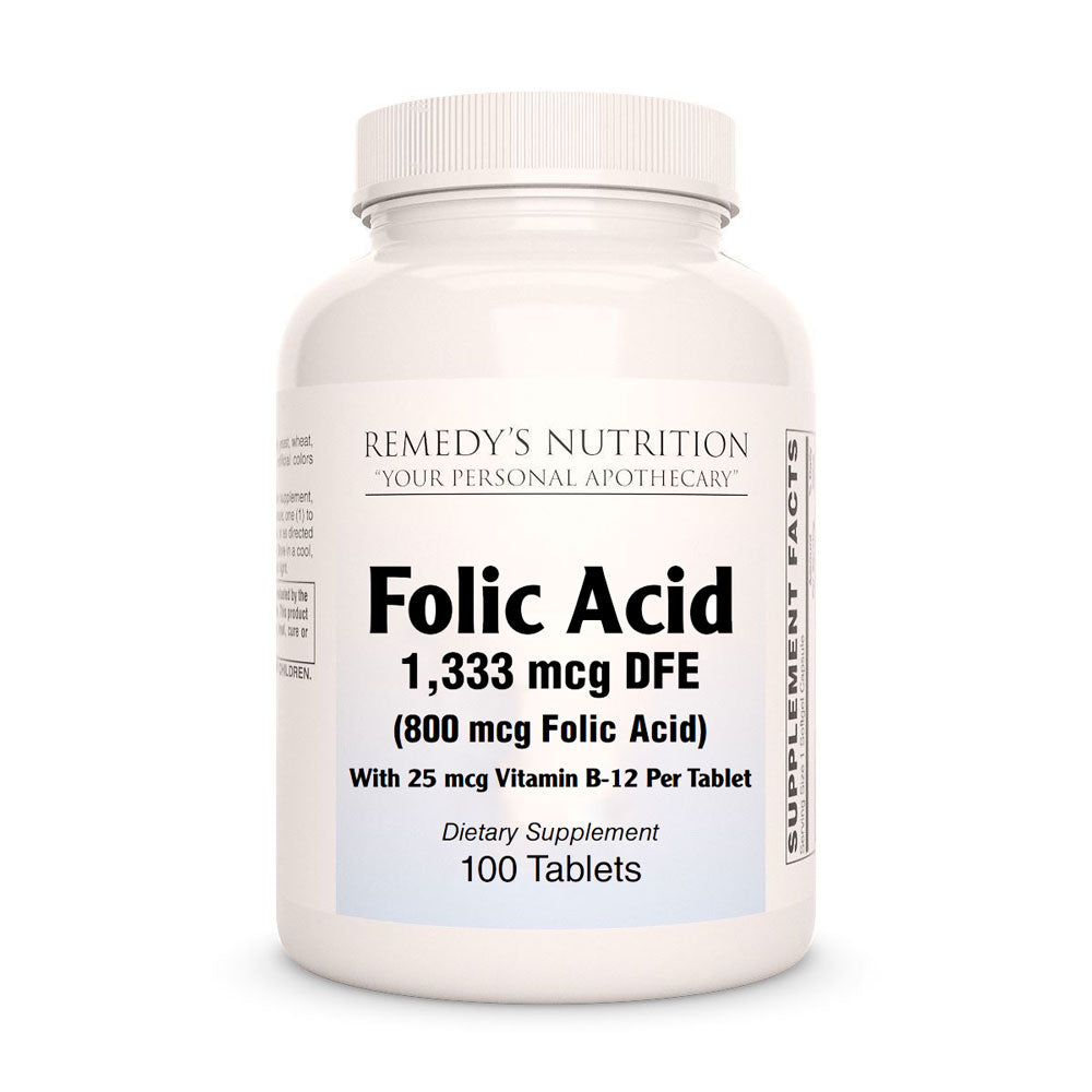 Comprimés d'acide folique à 1 333 mcg