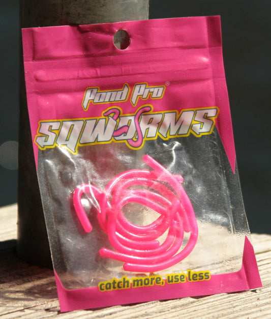 Sqworms by Pond Pro Are The Best Little Pink Worms For Trout Fishing –  PondProBaits
