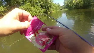 Using Pond Pro Sqworms on the South Fork River
