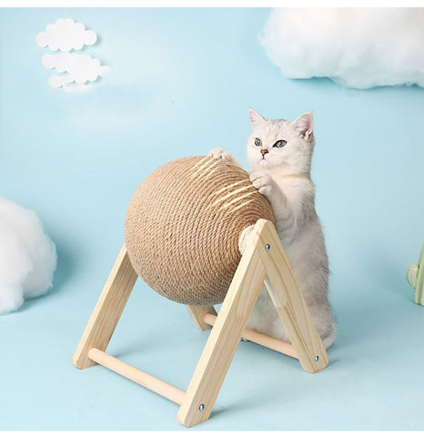 arranhador para gatos, arranhador para gatos em sisal, catball, cat ball, brinquedo para gatos, miauauau, mundomiauauau