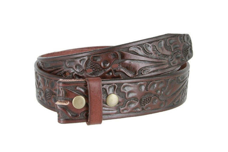 Medike Landes Round Buckle Leather Belt - Coyote Moon