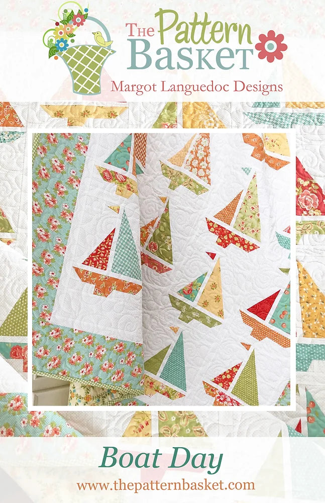 Boat Day Quilt Pattern by Margot Languedoc for The Pattern Basket (Printed Pattern)