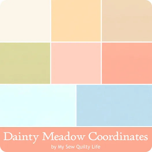 (8 pieces) Dainty Meadow Bella Solids Coordinating Half Yard Bundle