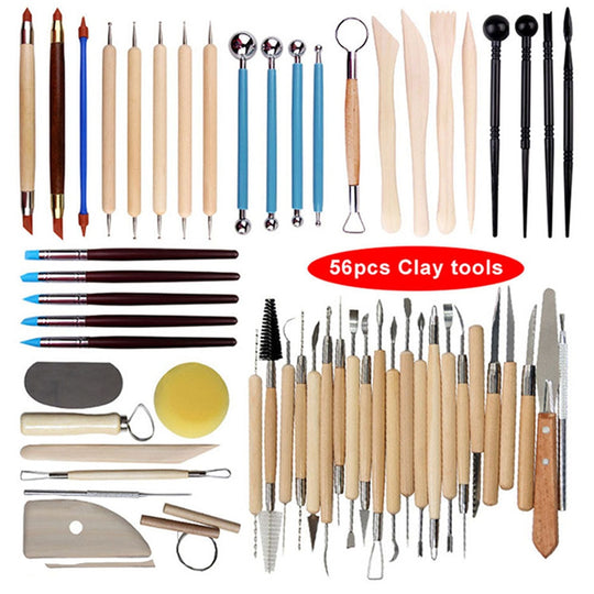 6 PCS/Set Pottery Ceramics Tools Polymer Clay Modeling Tool Wax