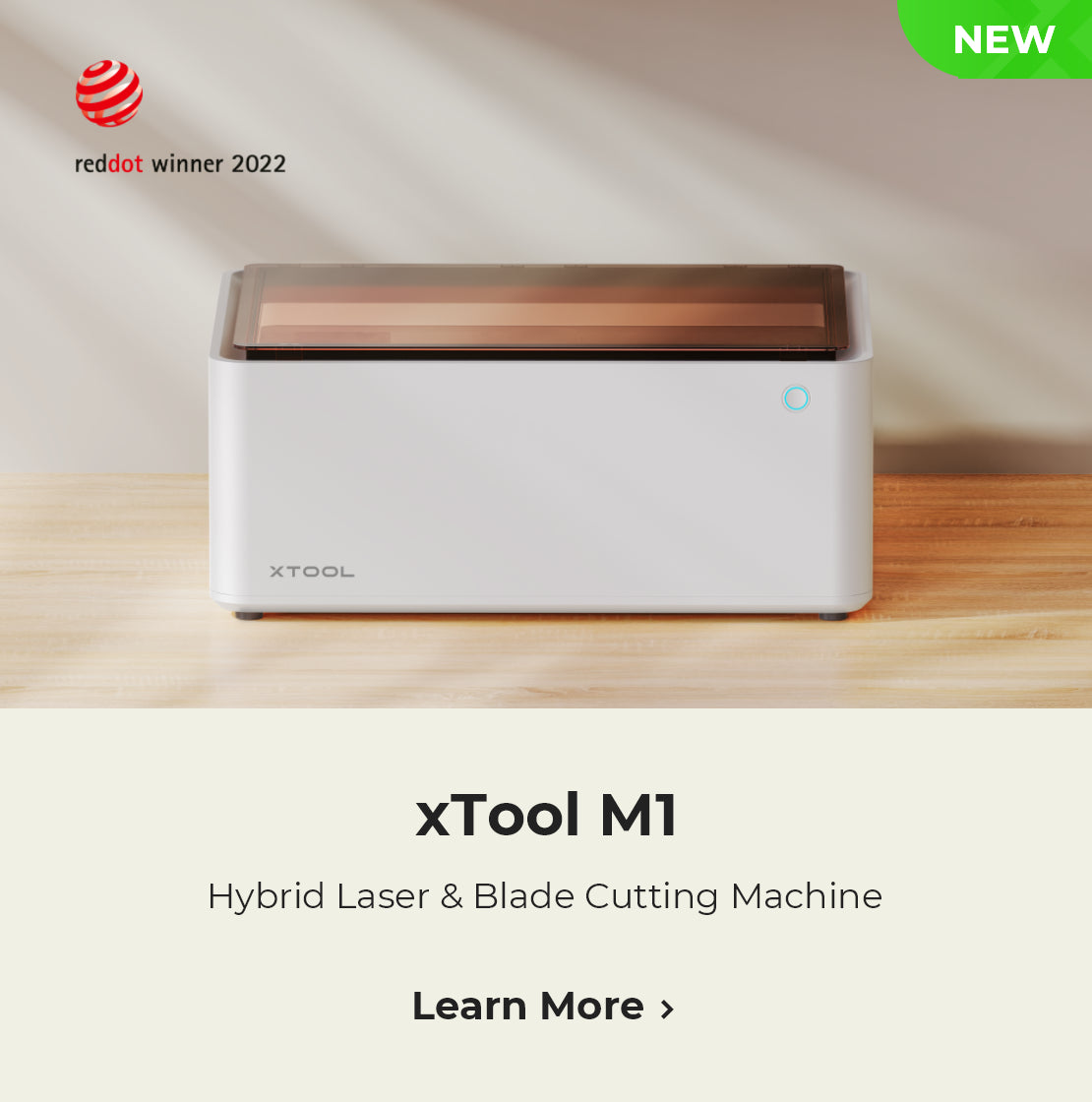 xTool M1 hybrid laser & blade cutting machine