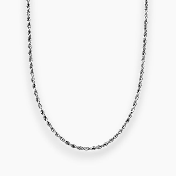 3mm silver rope chain