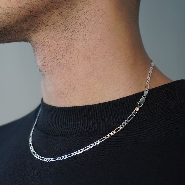 925 sterling silver figaro chain