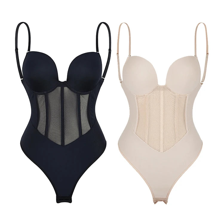 Bodysuit With Backless And Shape wear With Bra