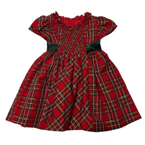 Pre-Owned Bonnie Baby Christmas Plaid Dress Baby 24 Months - Our ...