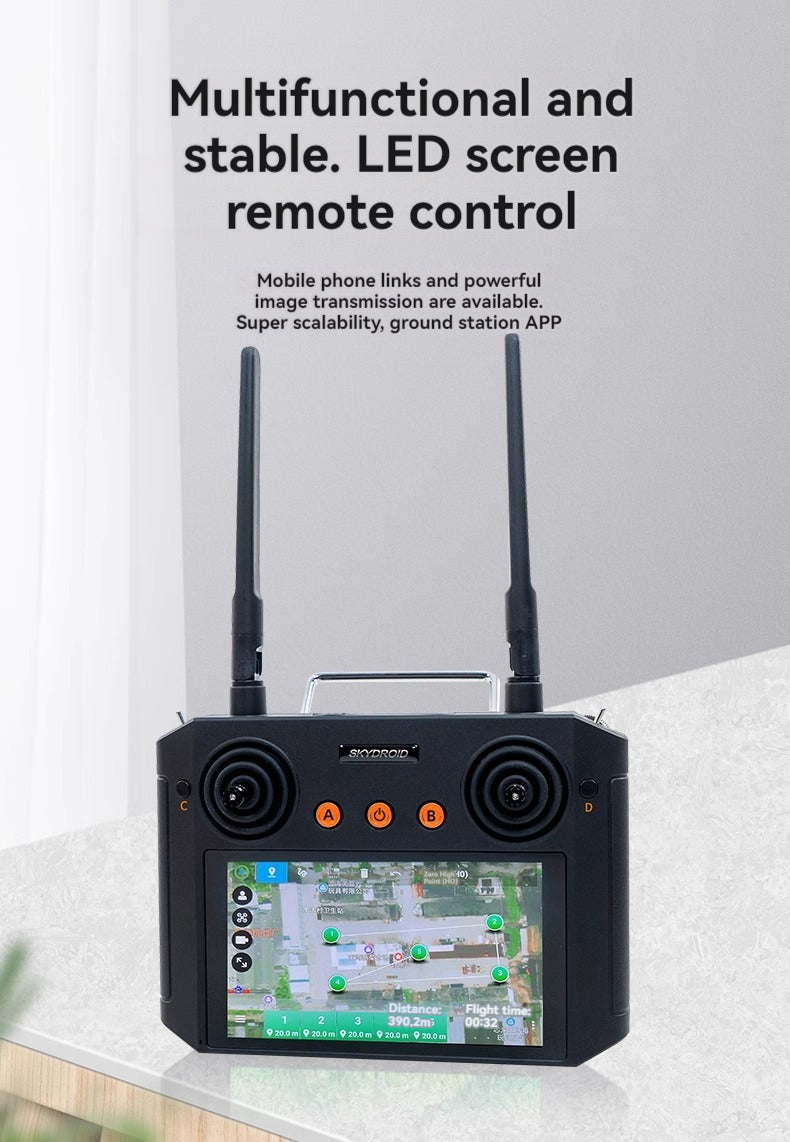 RCDrone, super scalability; ground station APP S*cRoID Distane