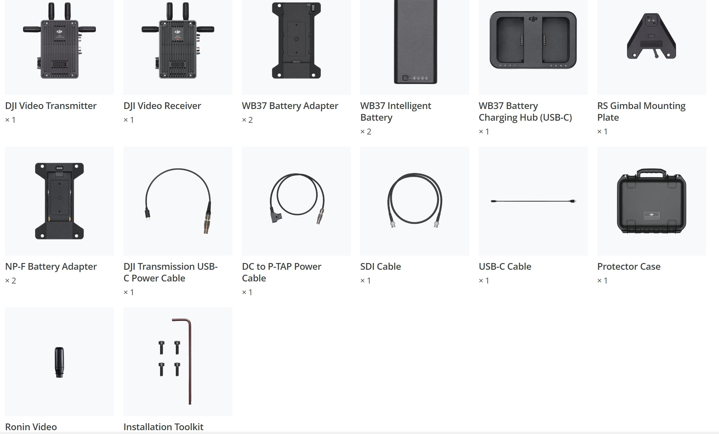 DJI Transmission, 0404040 DJI Video Transmitter WB37 Battery Adapter WB