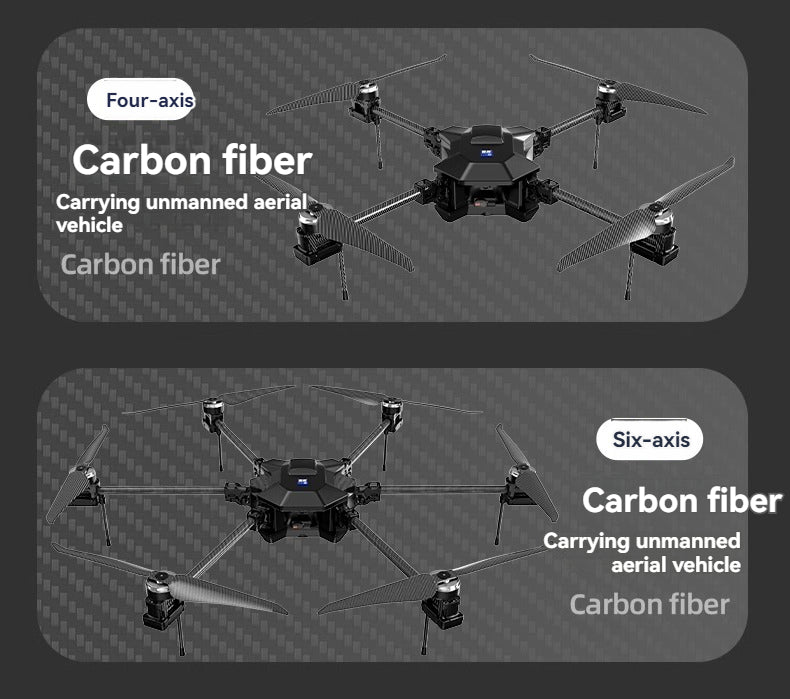 RCDrone, Carbon fiber Six-axis Carbon fiber Carrying unmanned aerial vehicle Carbon fiber
