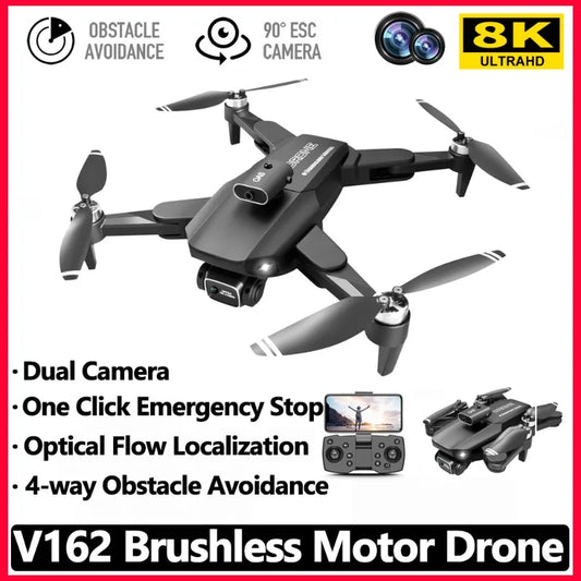V168 Drone - 8K HD GPS Dual Camera Drone RC 3000m Intelligent