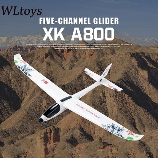 XK A800 4CH 780mm 3D6G Système RC Planeur Avion Compatible Futaba