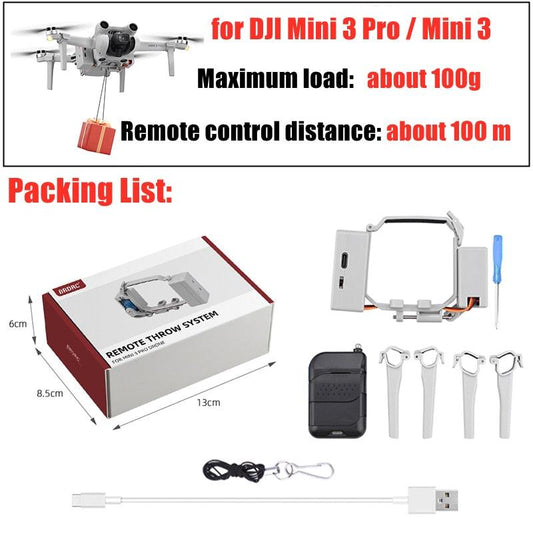 Drone Système Airdrop pour DJI Mini 2/Mini SE/Mini 3/Mini 3 pro/Ava