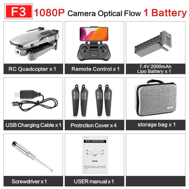 f3 optical flow 4k dual lens camera gps