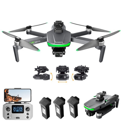 K101 MAX Drone 4K Double Camera HD WIFI FPV Obstacle Avoidance Drone  Optical Flow Four-axis Aircraft RC Helicopter With Camera