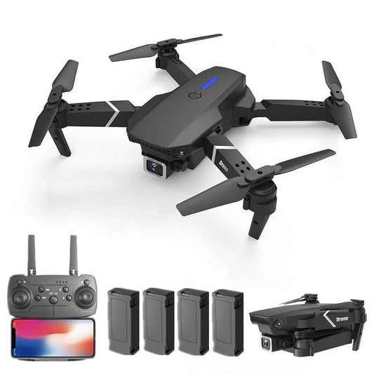 XKJ 2022 New Mini Drone 4K 1080P HD Camera WiFi Fpv Air Pressure Altitude  Hold Black And Gray Foldable Quadcopter RC Dron Toy - Price history &  Review