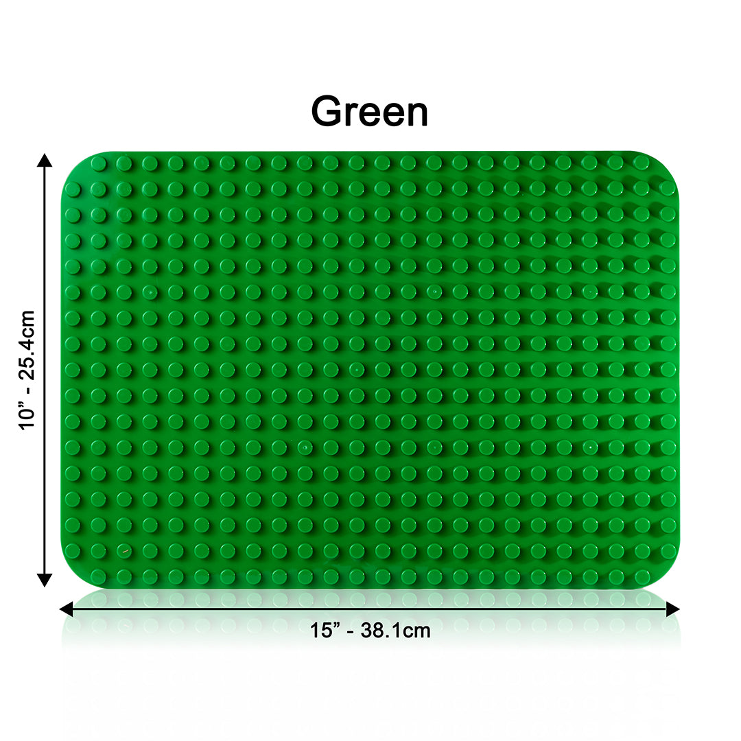 Green Block Base Plate Compatible with Duplo –