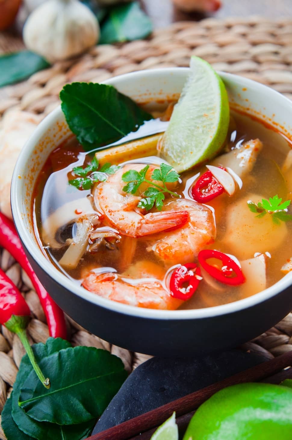 Tom Yum Kochbox in der Schilfgras-Tasche 16