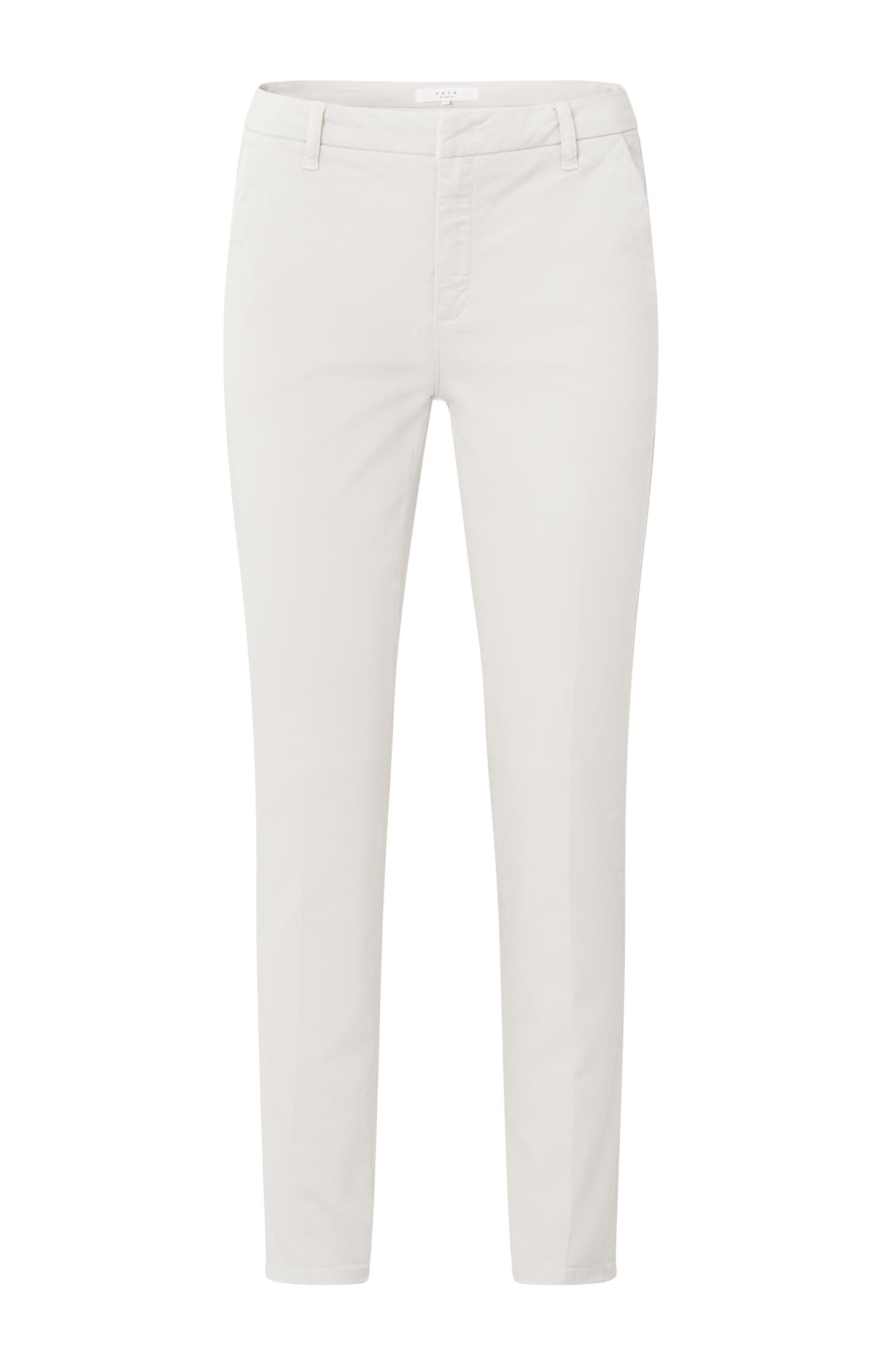 Basic chino with straight leg, side pockets and zip fly - Type: product