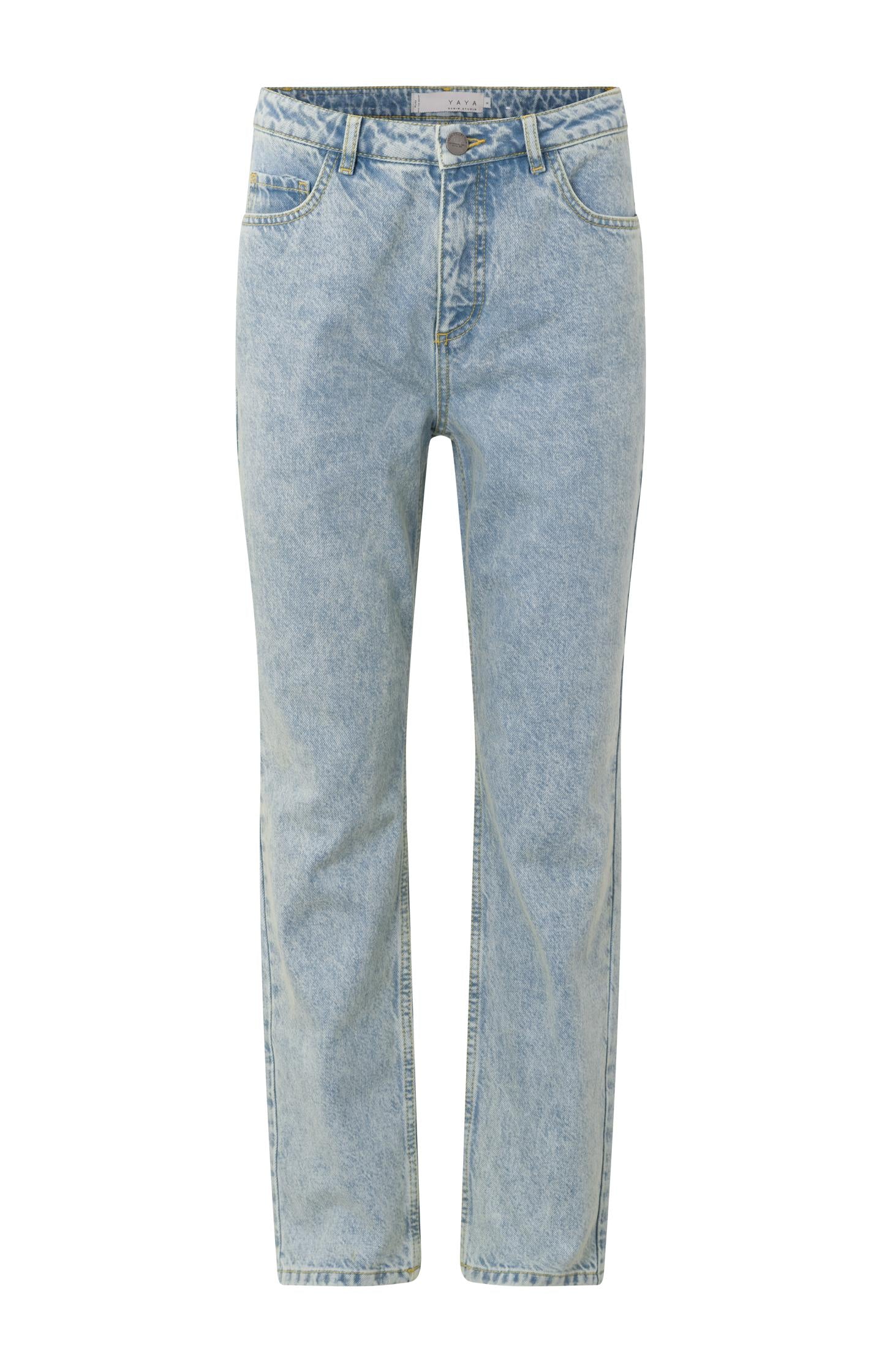 Boyfriend non stretch denim with 5 pocket style and zip fly - Type: product