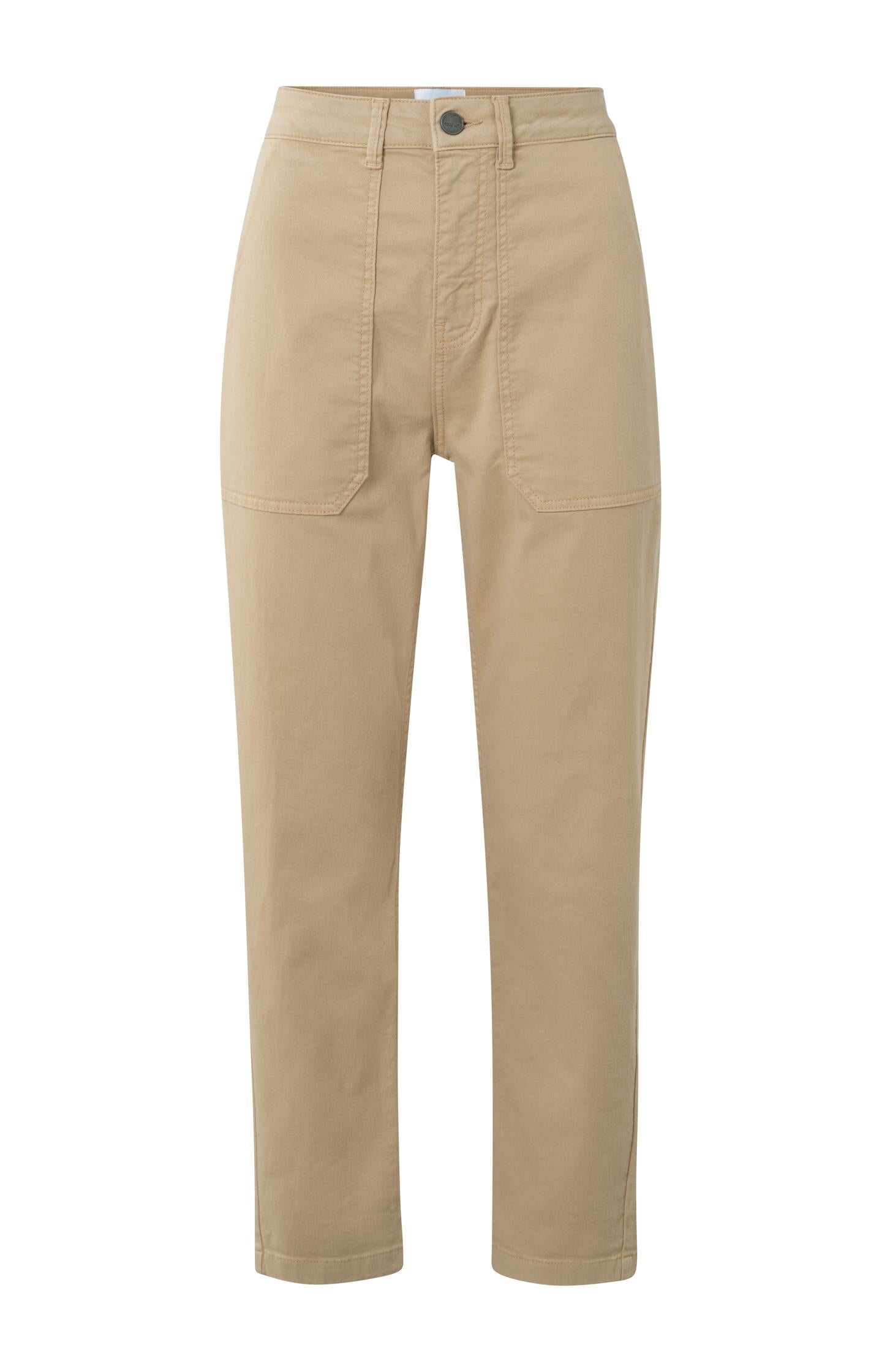 Cargo trousers with pockets and a zip fly in loose fit - Type: product