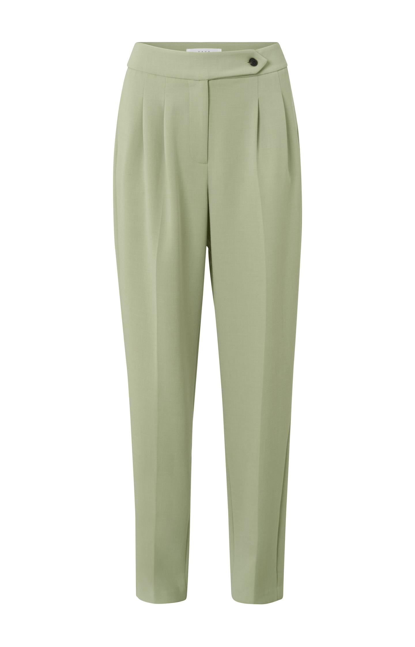 High waist trousers with pleated details and side pockets - Type: product